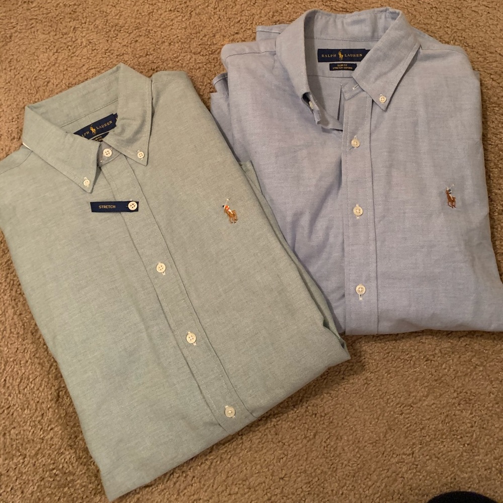 NWT and NWOT Ralph Lauren Slim Fit Dress Shirts